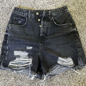 Zara Mom fit jean shorts